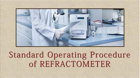 refractometer calibration pdf|standard operating procedure for refractometer.